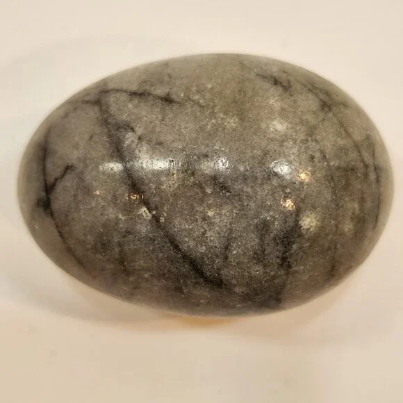 Vintage Marble Alabaster Decorative Stone Eggs Lot Of 5 - Picture 6 of 9